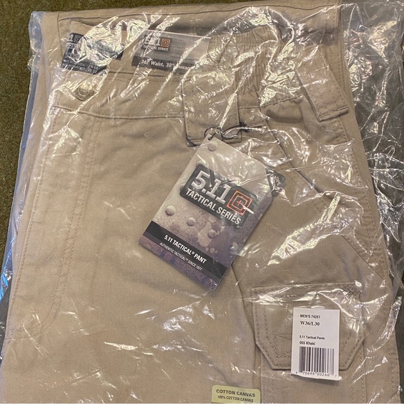 NEW 5.11 Tactical Pants, Men’s 36 Waist 30 Inseam, Khaki color - Picture 5 of 9